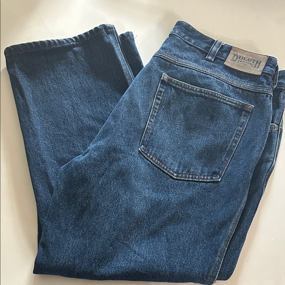 Duluth Trading Co Relaxed Fit Blue Jeans 38x28